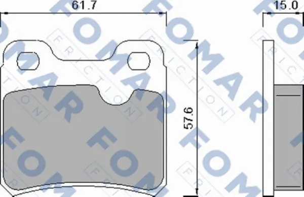 Brake Pad Set, disc brake (FO 445981)