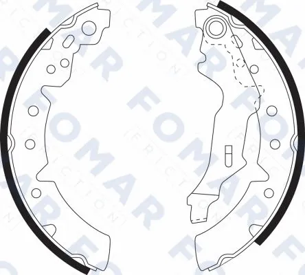 Brake Shoe Set (FO 9075)