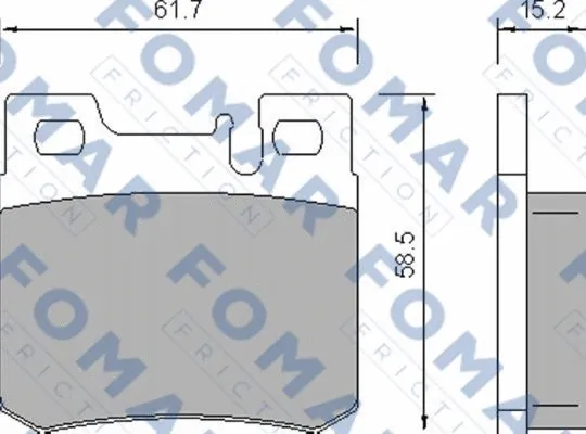 Brake Pad Set, disc brake (FO 639281)