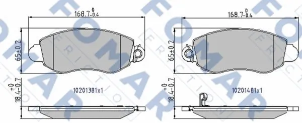 Brake Pad Set, disc brake (FO 904881)