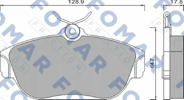 Brake Pad Set, disc brake (FO 481981)