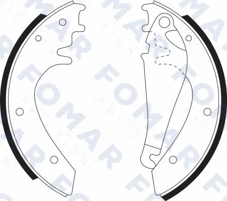 Brake Shoe Set (FO 9079)