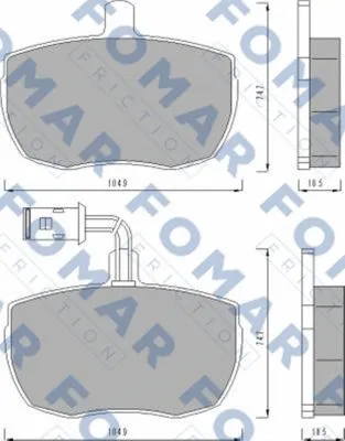 Brake Pad Set, disc brake (FO 437881)