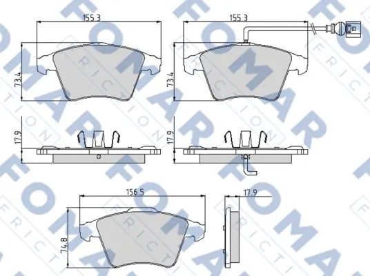 Brake Pad Set, disc brake (FO 918981)