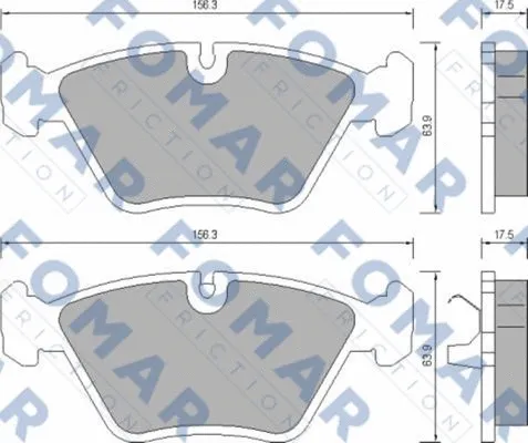 Brake Pad Set, disc brake (FO 649281)