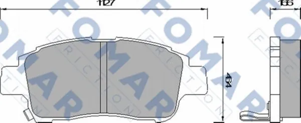Brake Pad Set, disc brake (FO 920381)