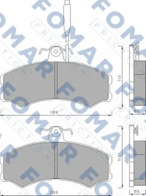 Brake Pad Set, disc brake (FO 453081)