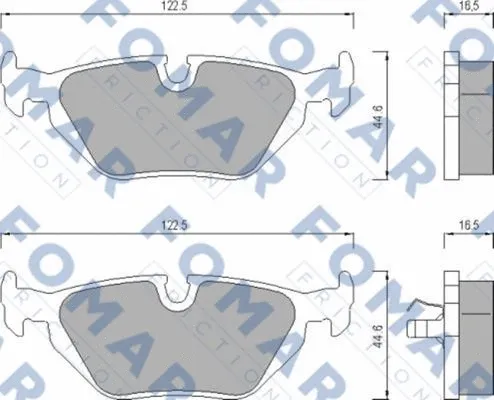 Brake Pad Set, disc brake (FO 469881)