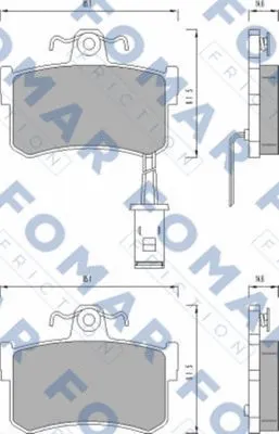 Brake Pad Set, disc brake (FO 490081)