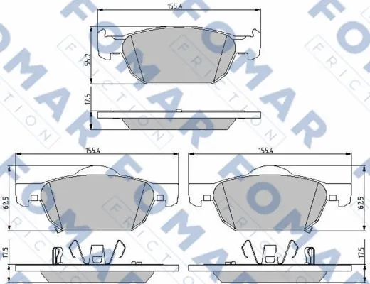 Brake Pad Set, disc brake (FO 897381)