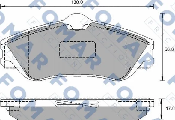Brake Pad Set, disc brake (FO 905481)