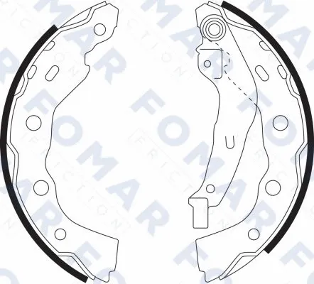 Brake Shoe Set (FO 9081)
