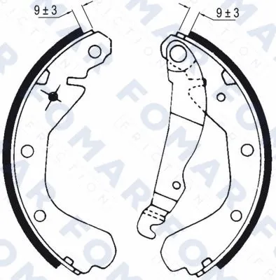 Brake Shoe Set (FO 0420)