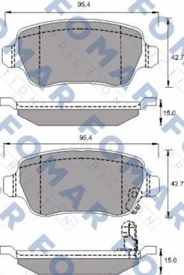 Brake Pad Set, disc brake (FO 691781)
