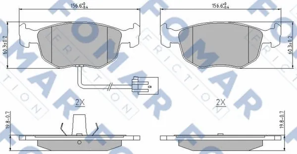 Brake Pad Set, disc brake (FO 905181)