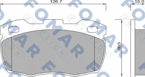 Brake Pad Set, disc brake (FO 624681)