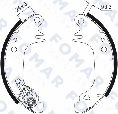 Brake Shoe Set (FO 0508)