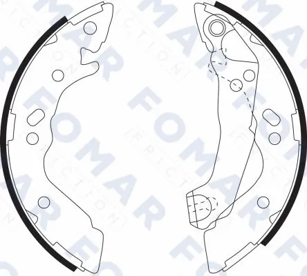Brake Shoe Set (FO 9073)