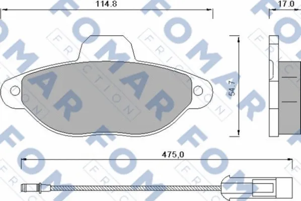 Brake Pad Set, disc brake (FO 582881)