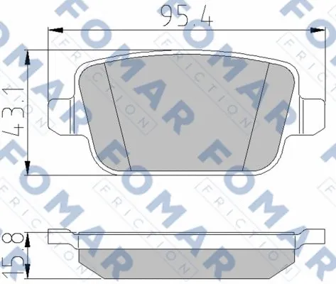 Brake Pad Set, disc brake (FO 930781)