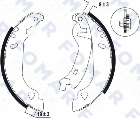 Brake Shoe Set (FO 0457)