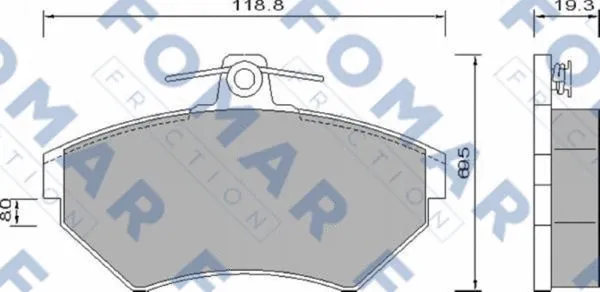 Brake Pad Set, disc brake (FO 647681)