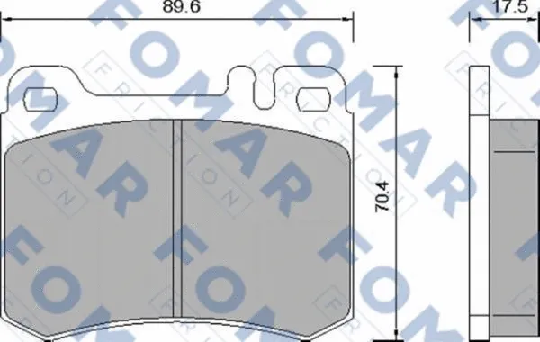 Brake Pad Set, disc brake (FO 659681)