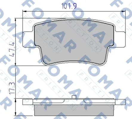 Brake Pad Set, disc brake (FO 832981)