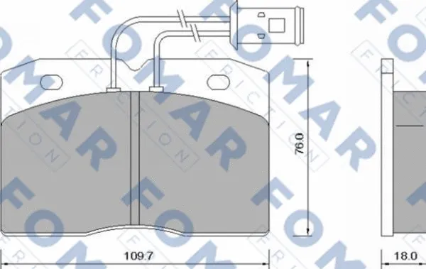 Brake Pad Set, disc brake (FO 632681)
