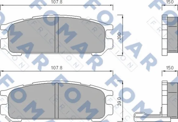 Brake Pad Set, disc brake (FO 480581)