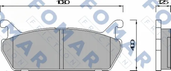 Brake Pad Set, disc brake (FO 451981)