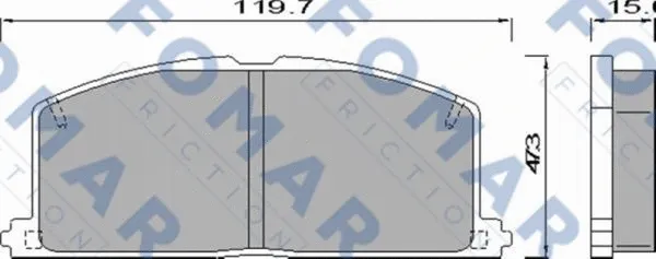 Brake Pad Set, disc brake (FO 440481)