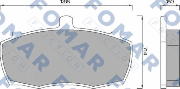 Brake Pad Set, disc brake (FO 499081)