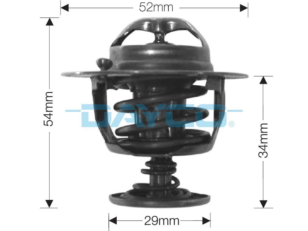 Thermostat, coolant (DT46E)