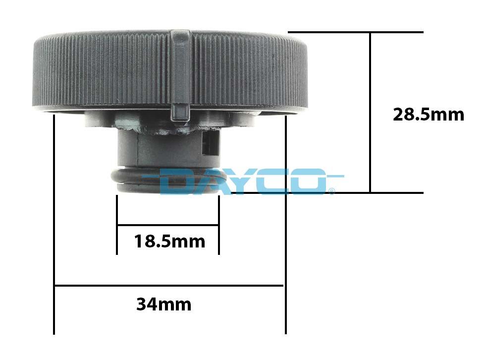 Cap, coolant tank (DRC038)