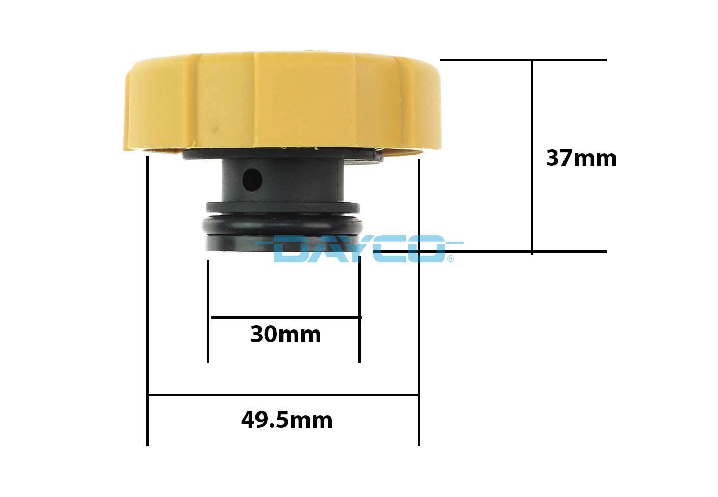 Cap, coolant tank (DRC048)