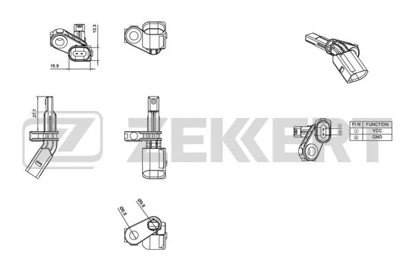 Sensor, wheel speed (SE-6016)