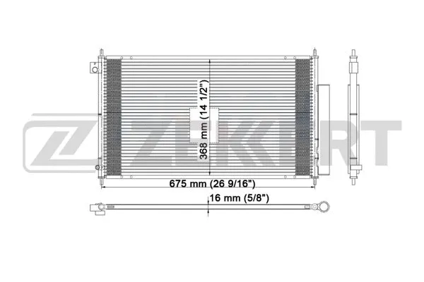 Condenser, air conditioning (MK-3046)