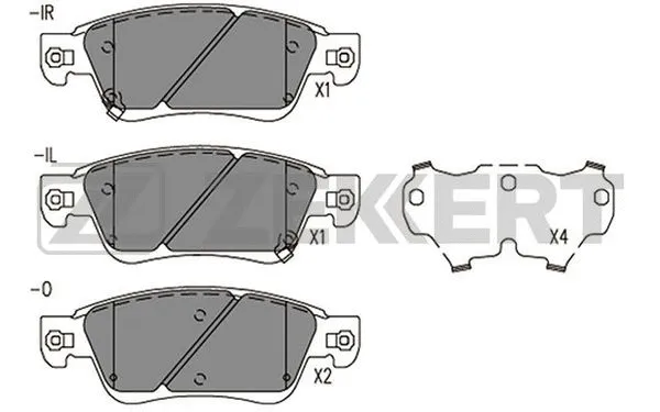 Brake Pad Set, disc brake (BS-2521)