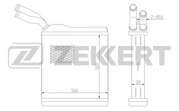 Heat Exchanger, interior heating (MK-5017)