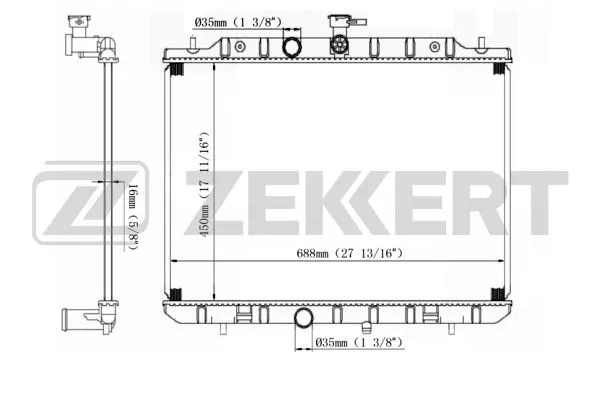 Radiator, engine cooling (MK-1531)