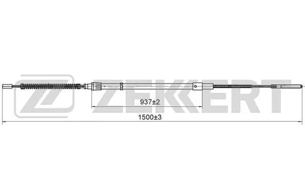 Cable Pull, parking brake (BZ-1176)