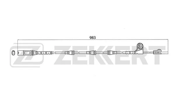Warning Contact, brake pad wear (BS-8004)
