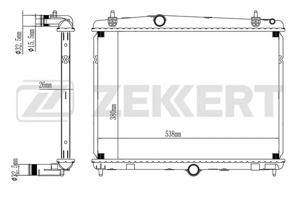 Radiator, engine cooling (MK-1060)