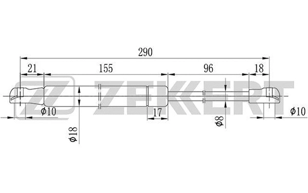 Gas Spring, bonnet (GF-1679)