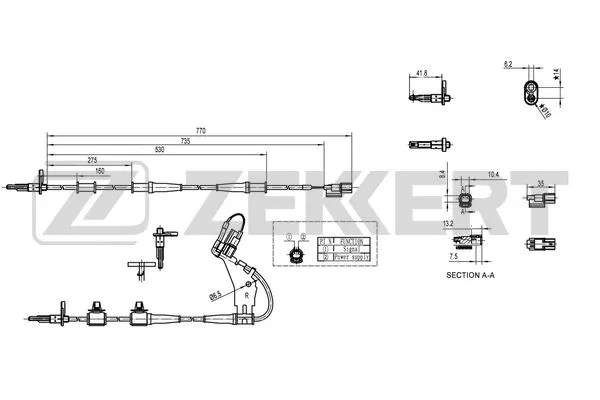 Sensor, wheel speed (SE-6154)