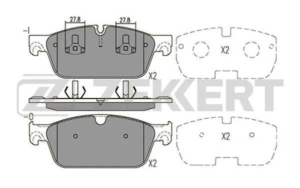 Brake Pad Set, disc brake (BS-2467)