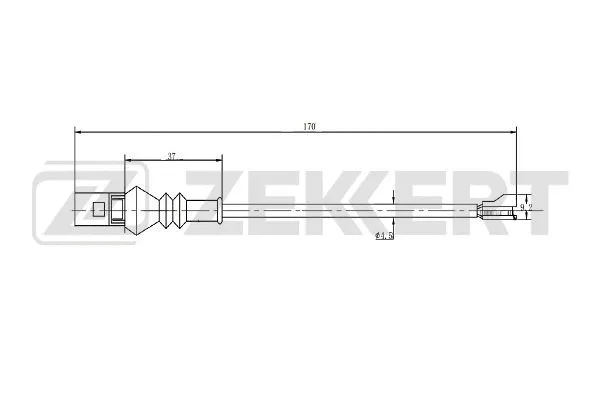 Warning Contact, brake pad wear (BS-8079)
