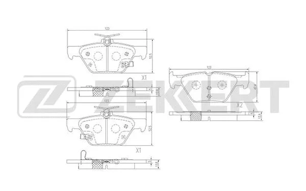 Brake Pad Set, disc brake (BS-1520)