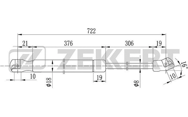 Gas Spring, bonnet (GF-2078)